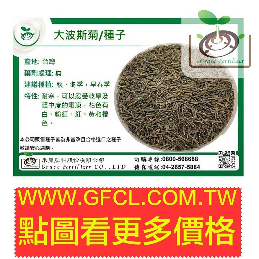 [禾康肥料]大波斯菊種子