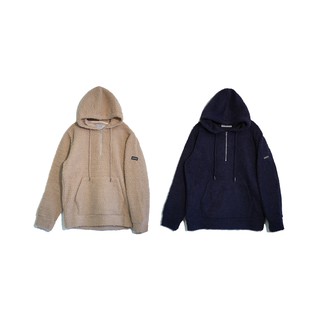LESSTAIWAN ▼ LESS - HALF ZIP UP FLEECE HOODIE