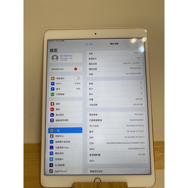 iPad Pro 10.5吋 256G LTE