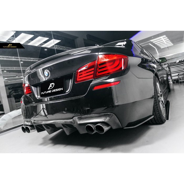 【Future_Design】BMW F10 M5 MTECH後保專用 V款 碳纖維 卡夢 後下巴 後中包 535 M5