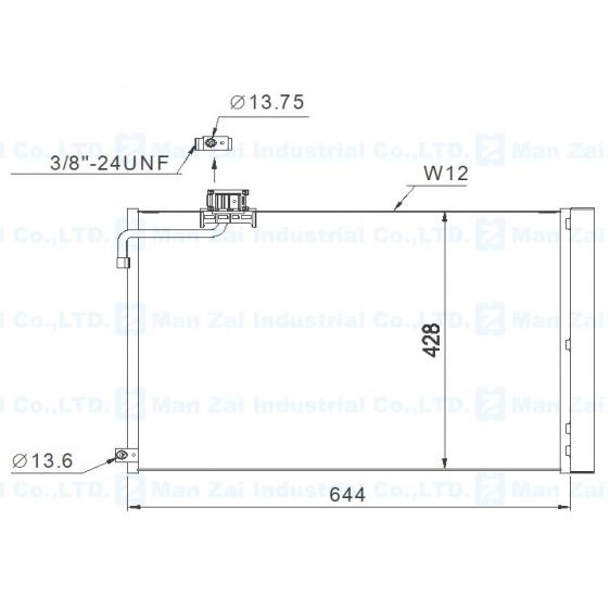 賓士 E-class W212 2013-2014 散熱片 冷排 萬在 B7-01401