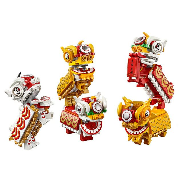 【台中翔智積木】LEGO 樂高  80104 單售 舞獅 紅色舞獅 白色舞獅 金黃舞獅