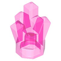 樂高 Lego 透明 深粉紅 1x1 礦石 水晶 寶石 52 29377 Crystal Dark pink Rock