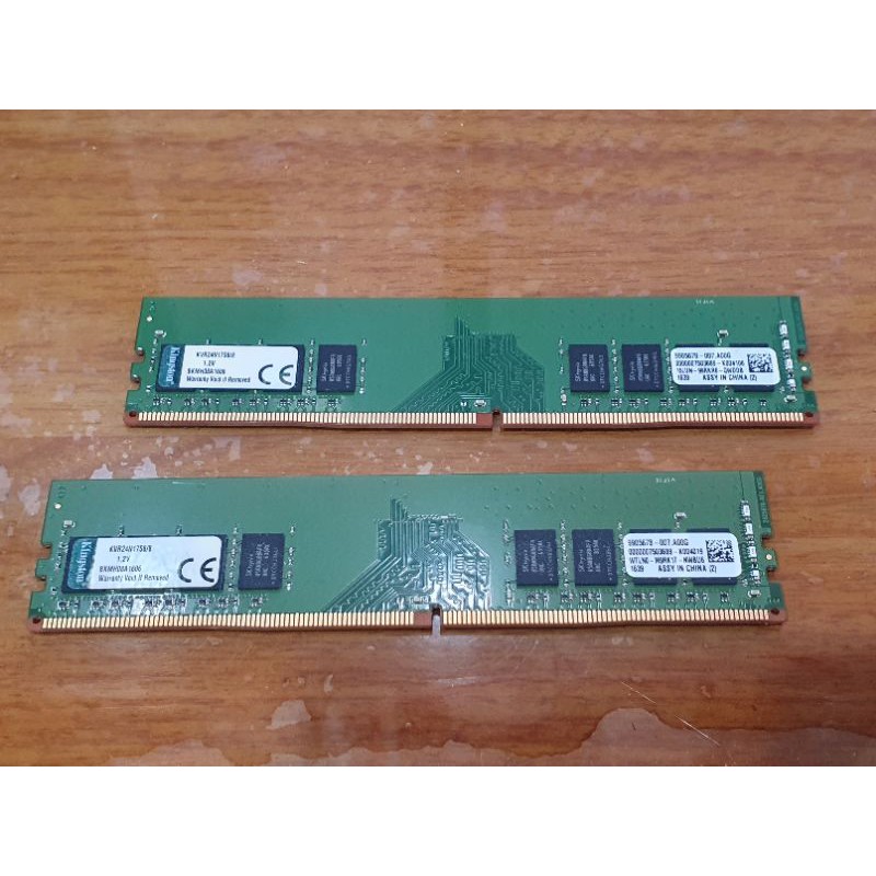 二手 金士頓Kingston DDR4 2400記憶體 16GB雙通道