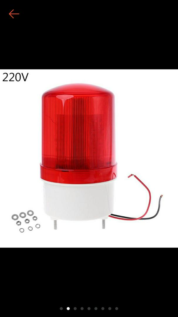DOU 220V / 12V / 24V的LED警示燈信號蜂鳴器旋轉式閃光燈警笛聲應急照明悍馬