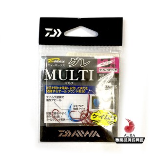 【DAIWA】大和 魚鉤D-MAX GURE螢光粉MULT | AURA專業品牌釣具館