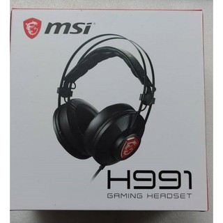 淡水硬漢 全新 msi 微星 H991 電競專用 電競 耳機 耳麥 40MM 大單體 麥克風 開關 玩家