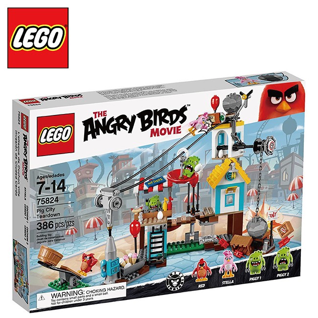 【樂高LEGO】Angry Birds系列 L75824 豬豬城鎮戰 Pig City Teardown