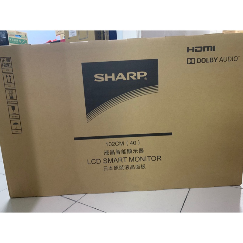 ［現貨］SHARP 夏普 40型FHD智慧聯網液晶電視+視訊盒2T-C40AE1T