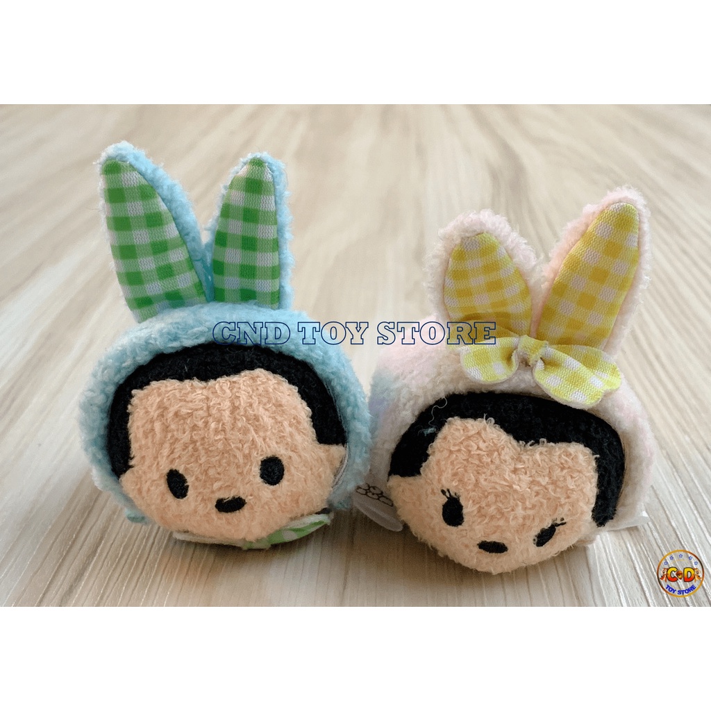 現貨 正版香港迪士尼 無吊牌 復活節限定 兔子裝 米奇 米妮 TSUM TSUM 娃娃 螢幕擦 不拆賣