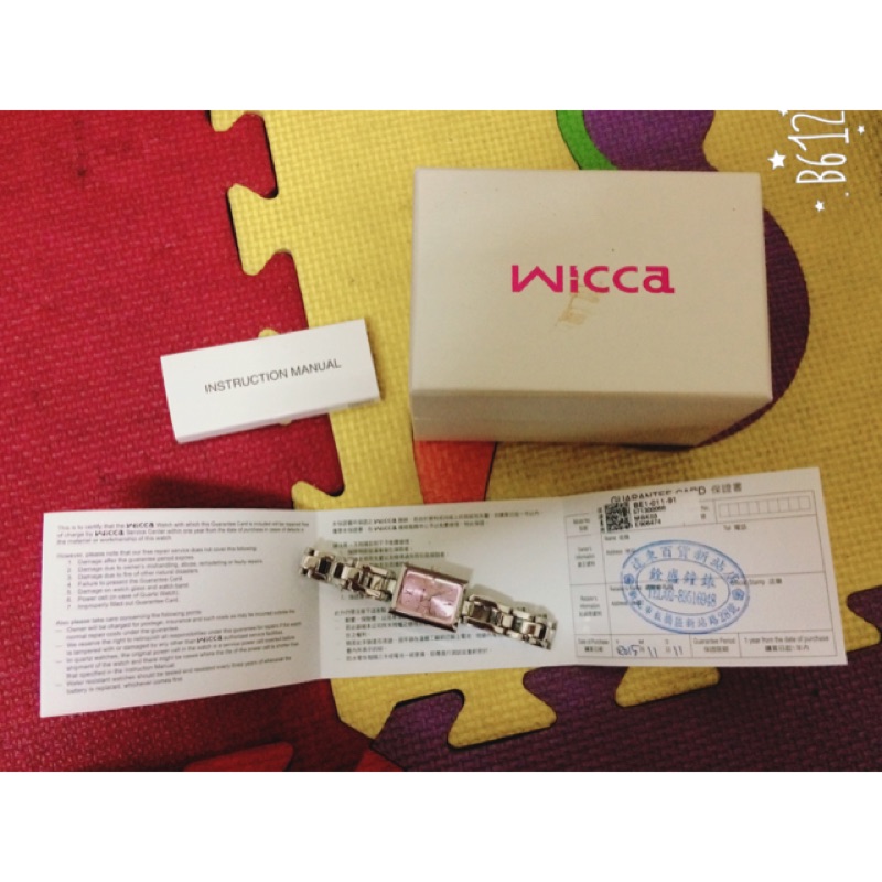 WICCA CITIZEN 星辰 陳意涵代言成熟方形時尚手環限量腕錶 BE01-011-91