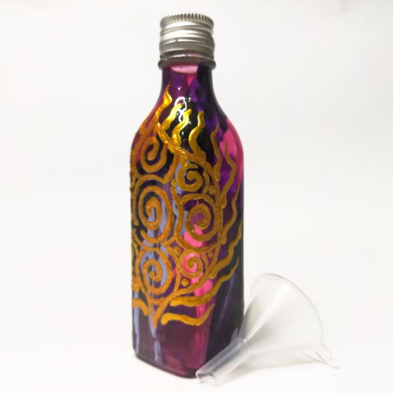 曦光設計能量校準醒酒淨化寶瓶（V0019）淨化 醒酒 魔法油瓶 玻璃瓶 玻璃彩繪 禮物 手作 能量平衡