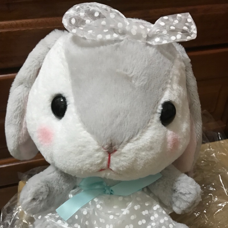 Toreba 日本空運 景品 Pote Usa Loppy 中型 兔子公仔 蕾絲裙 玩偶 娃娃 垂耳兔