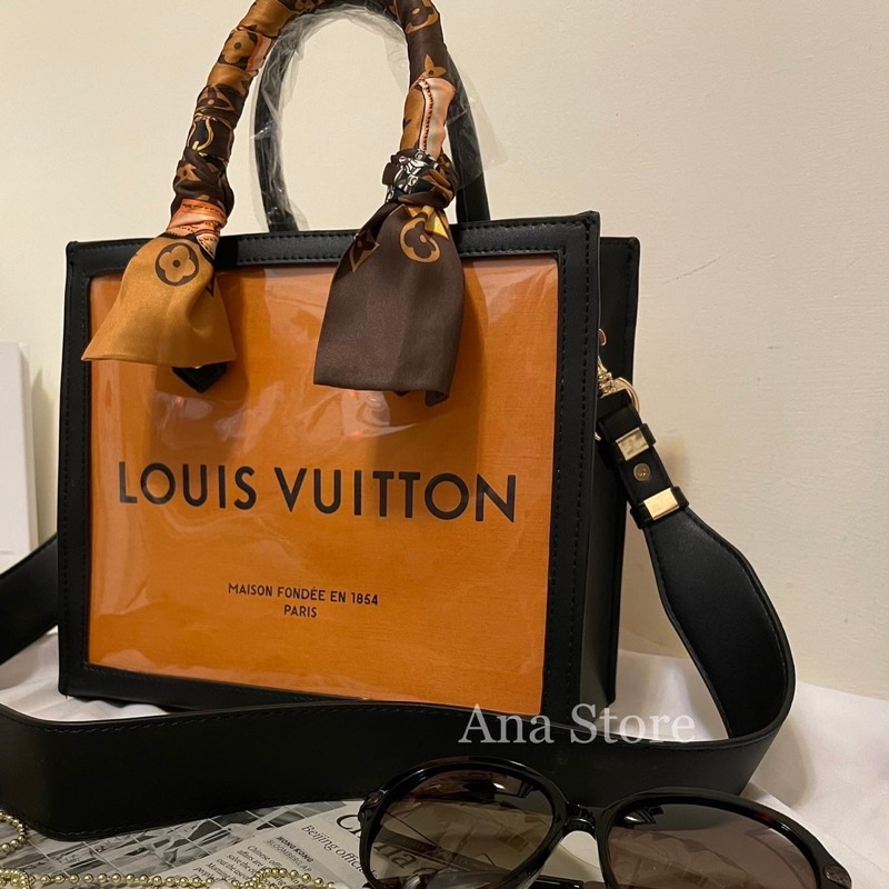 【現貨】25吋Louis Vuitton經典紙袋皮革款/紙袋改造包