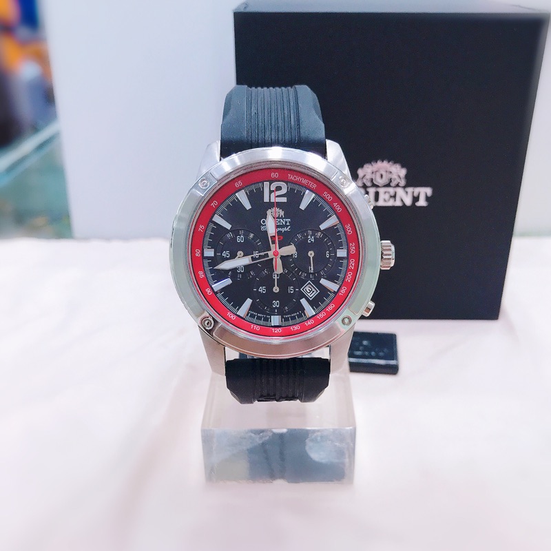 ✨ ORIENT 公司貨 ✨ 東方錶 三眼橡膠錶帶石英錶 防水 保固 FTW01006B