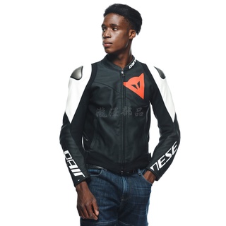 瀧澤部品 義大利 DAINESE 丹尼斯 SPORTIVA LEATHER 皮上衣 黑白 防摔衣 防摔防護 牛皮 休閒