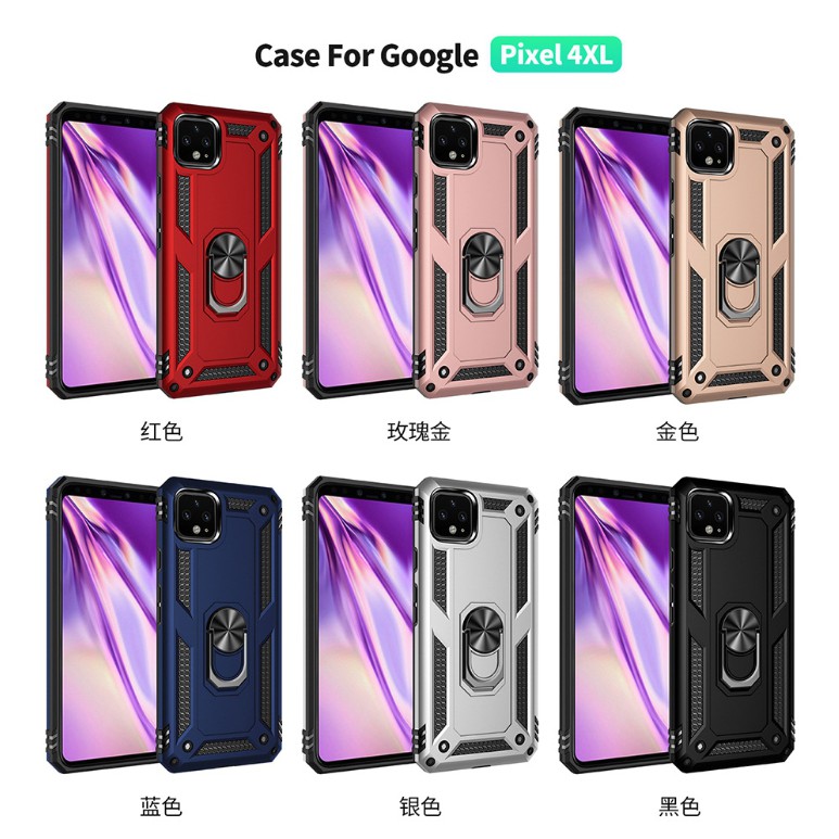 Google Pixel4 軍事防摔指環支架Pixel4XL,Pixel3A手機套Pixel 3A XL