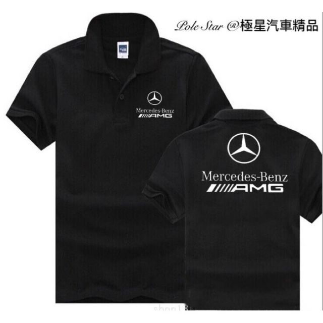 Pole Star®極星汽車精品🏎國外選購Benz賓士AMG系列夏季男短袖T恤polo衫時尚潮流男版