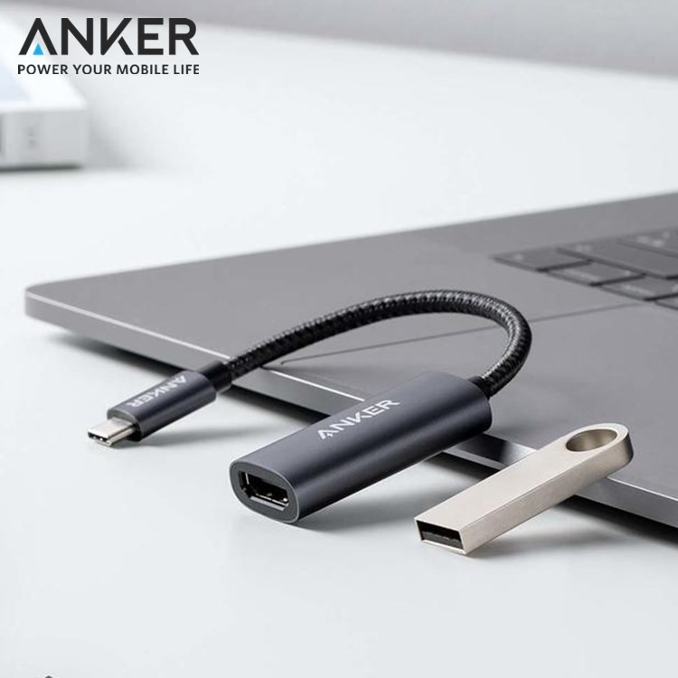 我愛買Anker超高清分辨率Type-C即USB-C轉HDMI轉接線4K解析度連接器A83120A1適平板電腦Apple