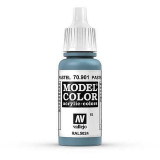 Acrylicos Vallejo 模型色彩 Model Color 063 70901 粉彩藍色 17ml