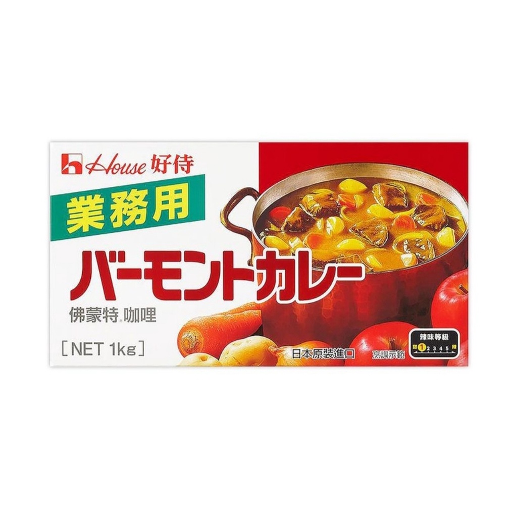 好侍佛蒙特咖哩1kg 本店滿520私訊享超商免運 日本咖哩塊 House Vermont Curry 1公斤 淡水可自取