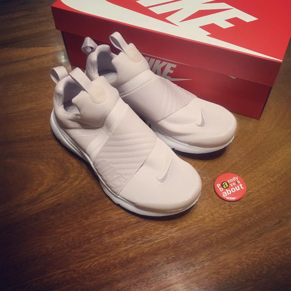 問真假請跳過「Parody」Nike Presto Extreme GS 玫瑰粉 無鞋帶 懶人鞋 870022-601