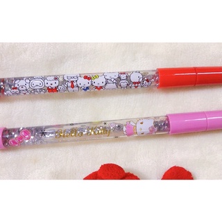 sanrio/三麗鷗/Hello Kitty凱蒂貓/流動金蔥造型原子筆