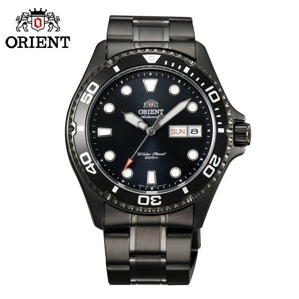 ORIENT 東方錶 FAA02003B《水鬼系列 200M潛水機械腕錶》42mm/日本製/全黑【第一鐘錶】