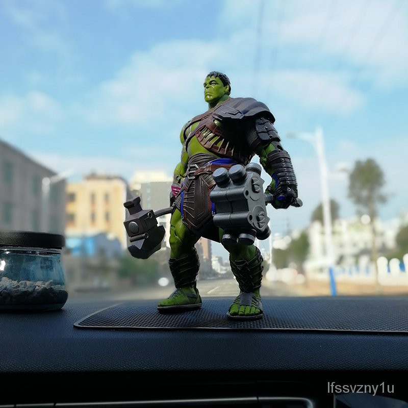 【創意汽車擺件】雷神3綠巨人角鬥士汽車擺件浩克出擊布魯斯班納博士模型公仔飾品