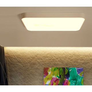 簡約現代led客廳燈長方形吸頂燈具套餐套裝組合臥室燈飾