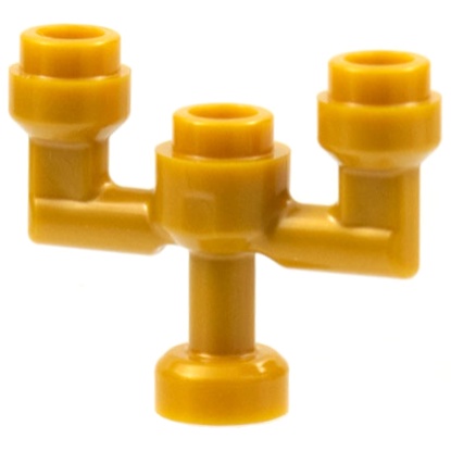 Lego 樂高 珍珠金色 燭台 蠟燭 Gold Candlestick Candelabra 73117