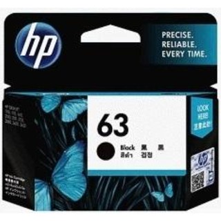 保固21 包裝不佳 HP 63原廠黑色墨水匣 HP DeskJet 1110 / 2130 / 3630