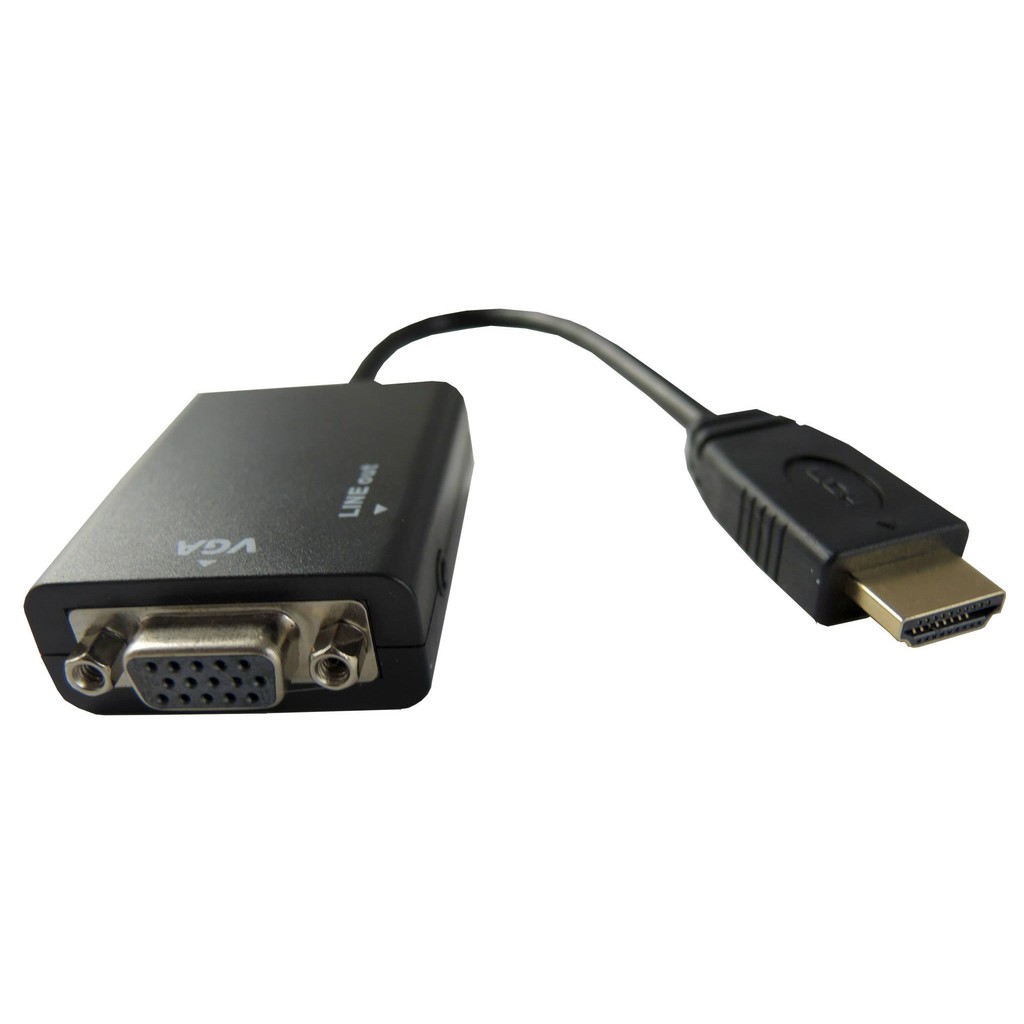 .HDMI TO 轉 VGA 高畫質影像轉接換傳輸線器 電視投影機螢幕 即插即用 鍍金耐用