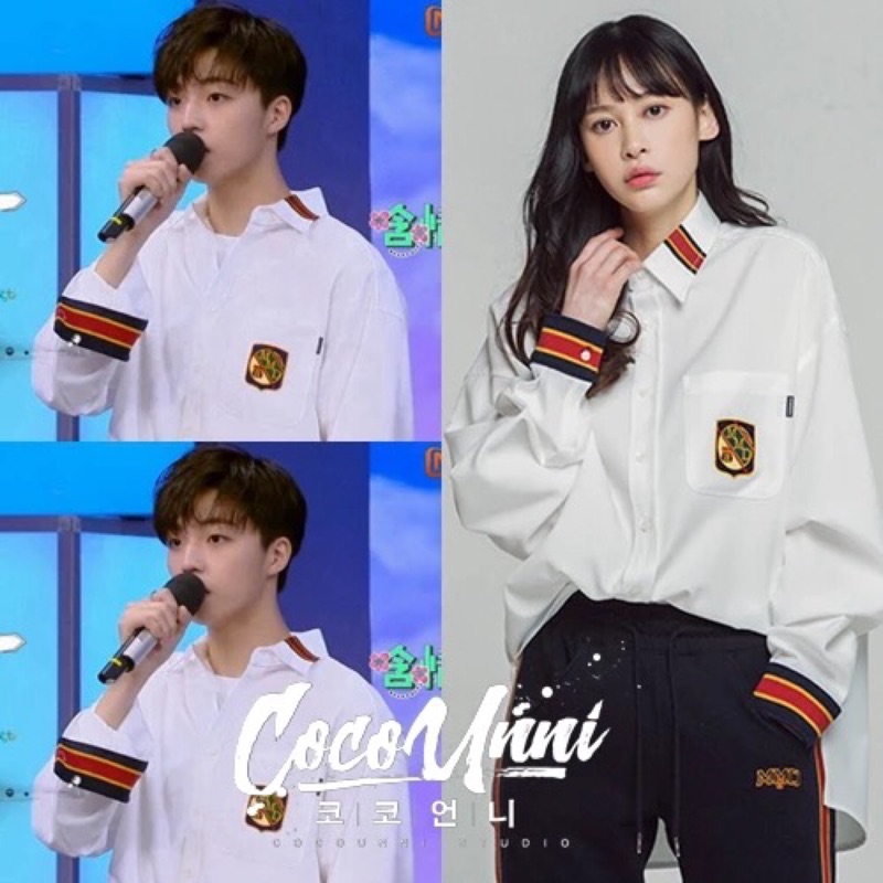 陳立農同款 超火復古 金泰亨同款 Chic白襯衫ins上衣ninepercent Bts防彈少年團偶像練習生 蝦皮購物