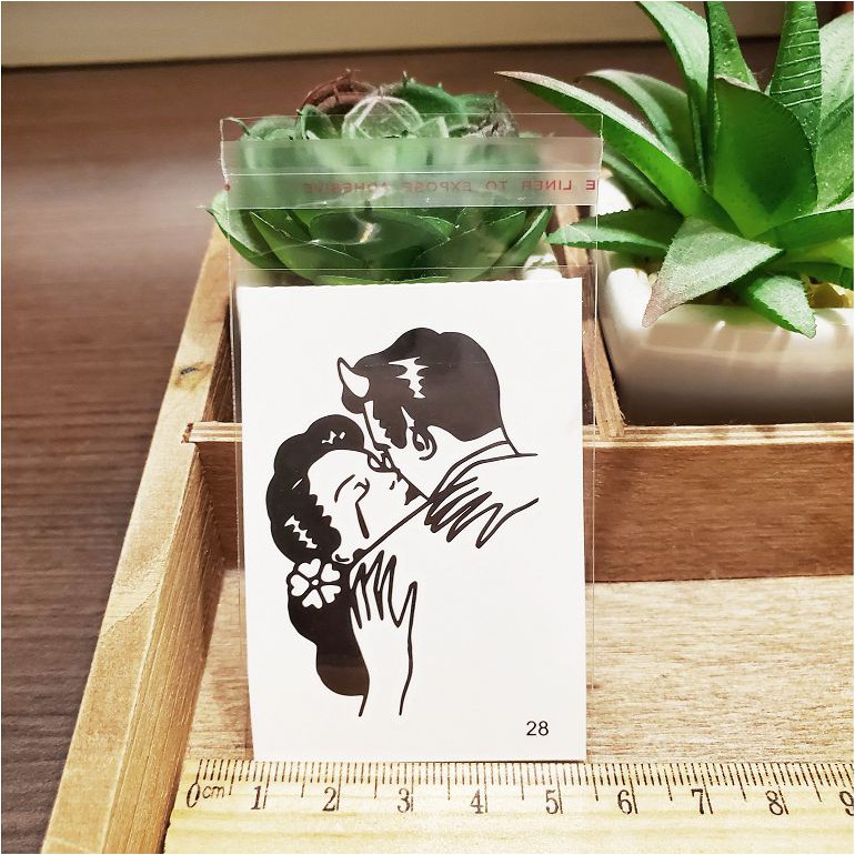 百態人生28單圖 K43【WAWA TATTOO】男女防水紋身貼紙刺青貼紙