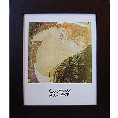 開運陶源 【danae  Nude 裸】  Klimt克林姆  世界名畫 掛畫 複製畫 壁飾  38x32cm