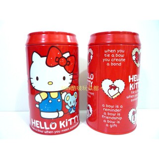 台製~正版限量 Hello Kitty凱蒂貓 可樂罐造型/存錢筒 撲滿~