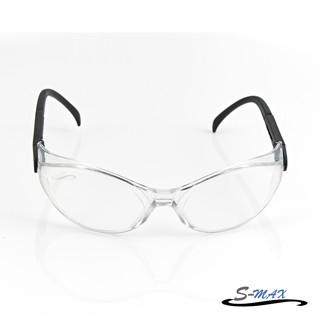 【S-MAX】全透明PC防爆鏡片小款設計 防風抗UV400透明運動眼鏡