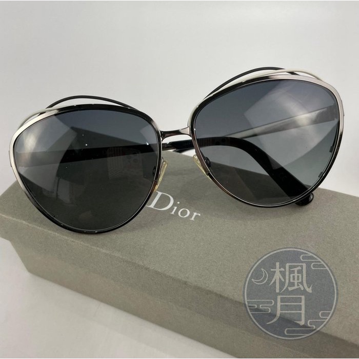 BRAND楓月 Christian Dior CD 迪奧 白色墨鏡 高檔太陽眼鏡 配飾 時尚 交織線條