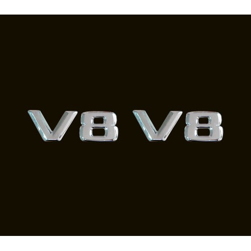 圓夢工廠 Benz 賓士 E W210 W211 葉子板 V8 V8  雙 V8 字標 鍍鉻字貼 字標 車標 同原廠款