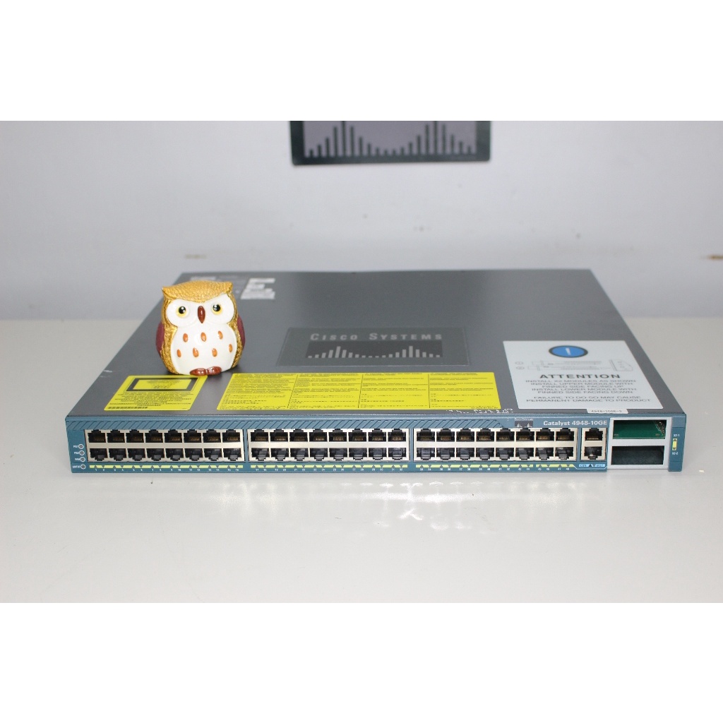 Cisco WS-C4948-10GE-S 48 Port Gigabit +10GB Switch w Dual PO