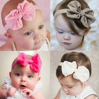 現貨 髮帶 雪紡大蝴蝶結 鬆緊髮箍 嬰兒 兒童 幼兒頭帶 造型飾品 頭飾 頭箍