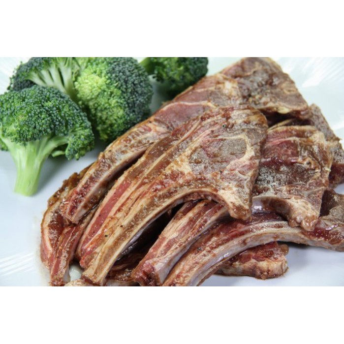 【年菜組合】黑胡椒羊小排/羊肉(10支) /約 600g ~教您做~黑胡椒羊排上桌~