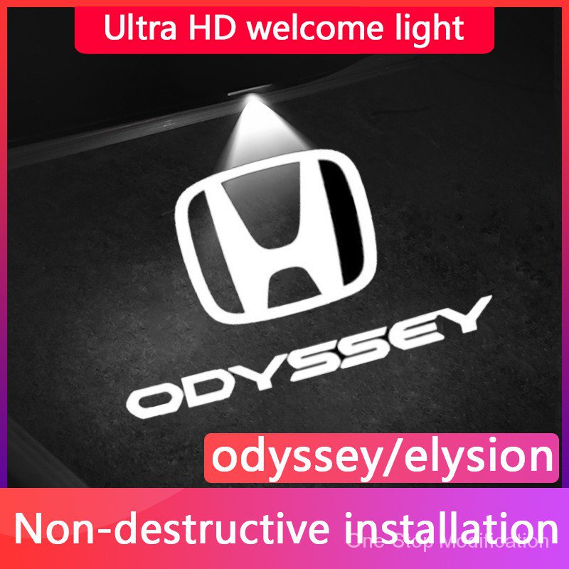 現貨 一對裝 本田奧德賽車門迎賓燈 艾力紳 Odyssey ELYSION 車門裝飾氛圍鐳射LED照地燈改裝 無損安裝