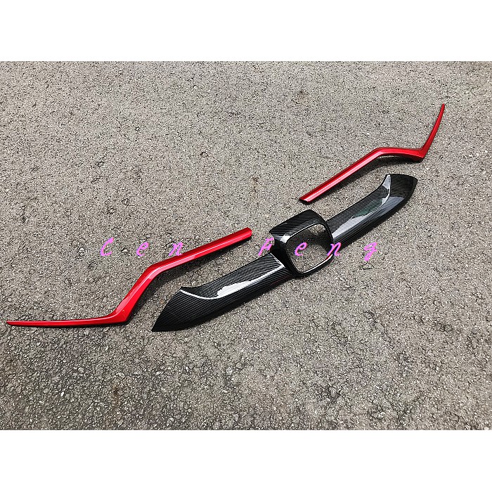 涔峰ＣＦ☆ (紅黑配) HONDA CR-V 5 CRV 5代 CRV5 水箱罩飾條 水箱護罩飾條 大燈飾條 通風網飾條