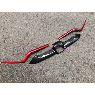 涔峰ＣＦ☆ (紅黑配) HONDA CR-V 5 CRV 5代 CRV5 水箱罩飾條 水箱護罩飾條 大燈飾條 通風網飾條