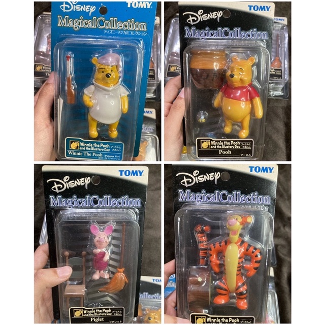 （暫售）盒損 Tomy Magical Collection   迪士尼 吊卡 合售4款  小熊維尼 小豬 跳跳虎