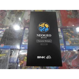 原廠 SNK 40 周年 紀念遊戲機 SNK NEOGEO mini 專用 機身裝飾 貼紙 4枚入【士林遊戲頻道】