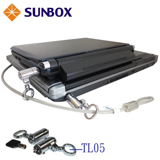 台製 K孔鑰匙型 雙頭筆電鎖(TL-625-2) SUNBOX