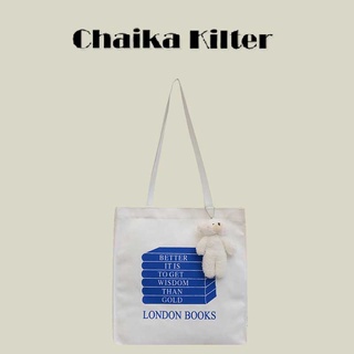 Chaika Kilter 女士圖案拼接 niche 通勤者大容量新款單肩手提包 CK1310